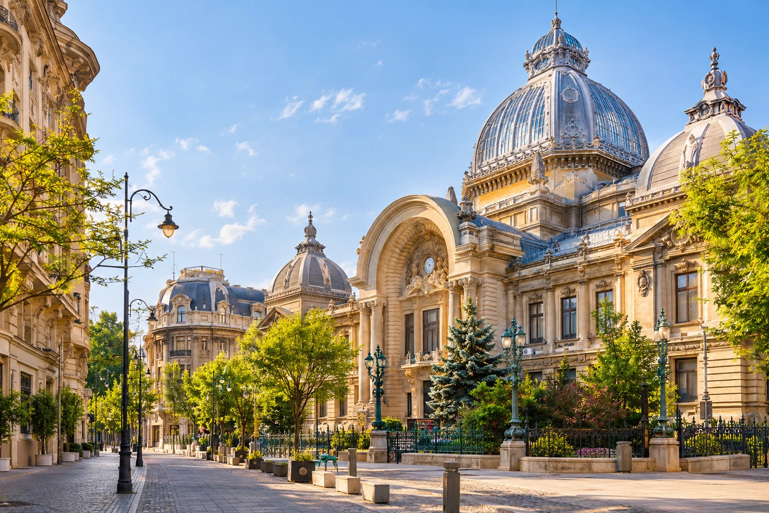Illustrative view of historic Bucharest